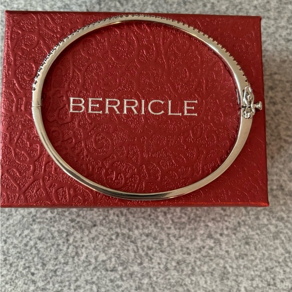 Berricle Sterling Silver CZ Bangle Bracelet - Picture 3 of 4